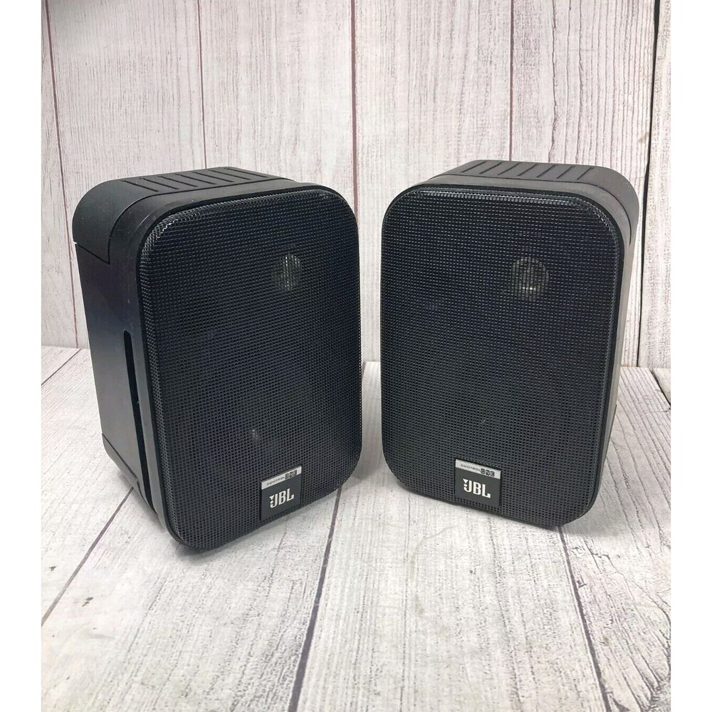 JBL Control ONE Speakers Pair - Two-Way Bookshelf Pair 4" Woofers TESTED WORKING